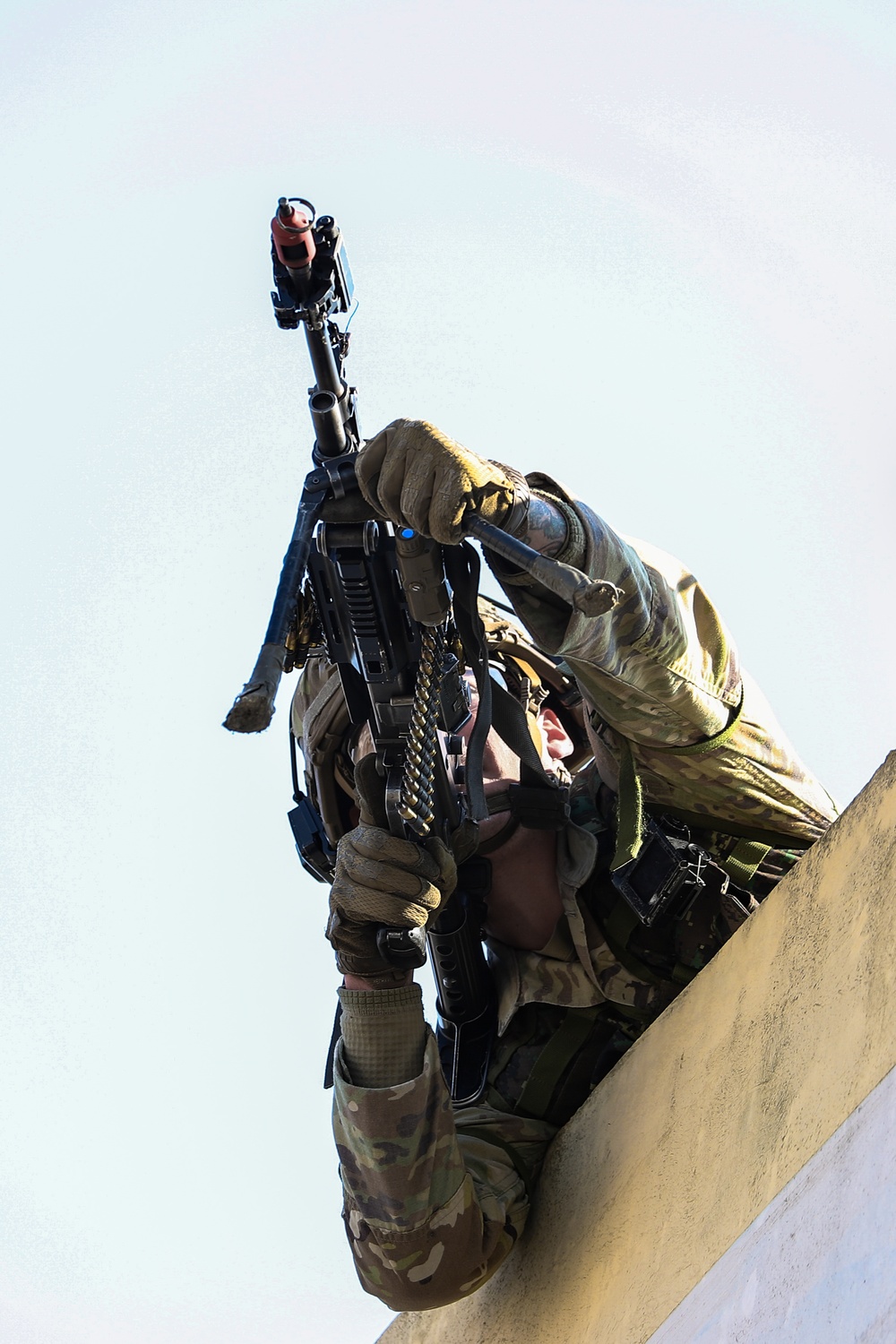 U.S. Army soldier during joint urban operations training