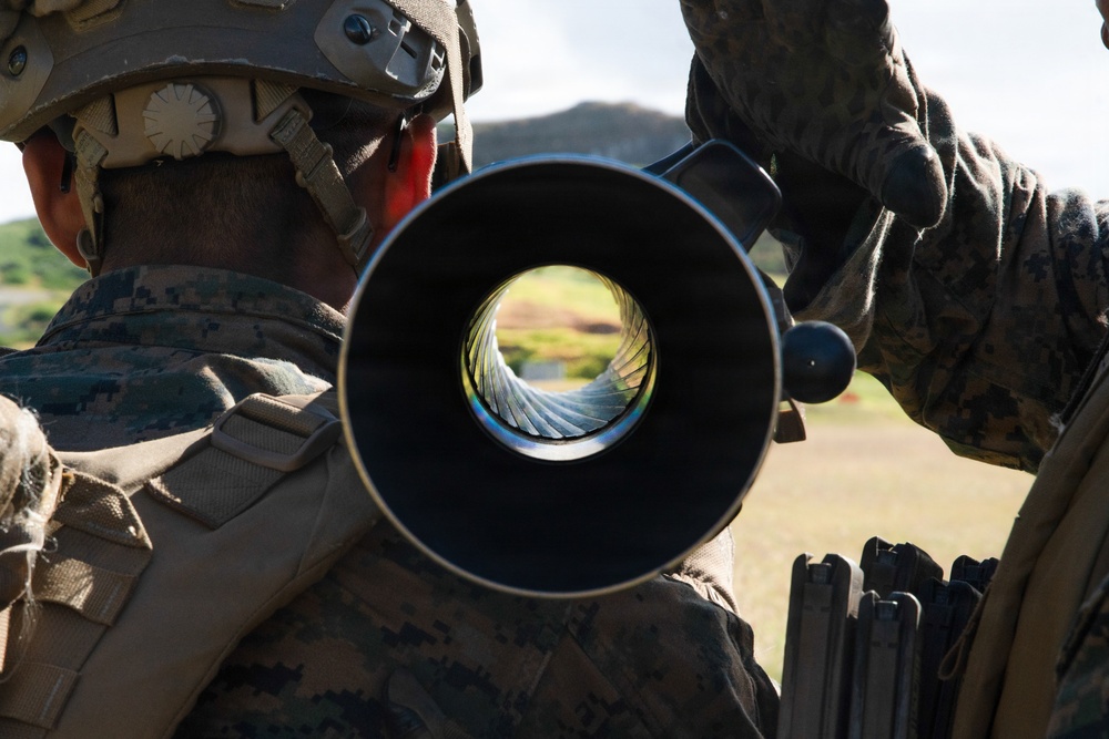 U.S. Marine during a live-fire training range